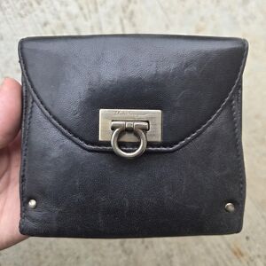 Salvatore Ferragamo Black Leather Wallet